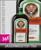 Jagermeister 70cl, à 35 euros