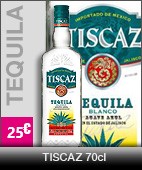 Téquila Tiscaz 70cl, à 30 euros