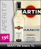 apéritif martini-blanc 1l, à 18 euros