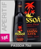 apéritif passoa 70cl, à 21 euros