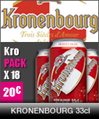 bière kronenbourg 33cl, 18 à 20 euros