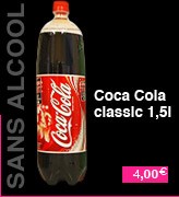 Boisson sans alcool, Coca cola d'un litre, à 3 euros