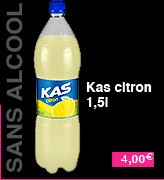 Boisson sans alcool, Kas citron d'1,5 litre, à 3 euros
